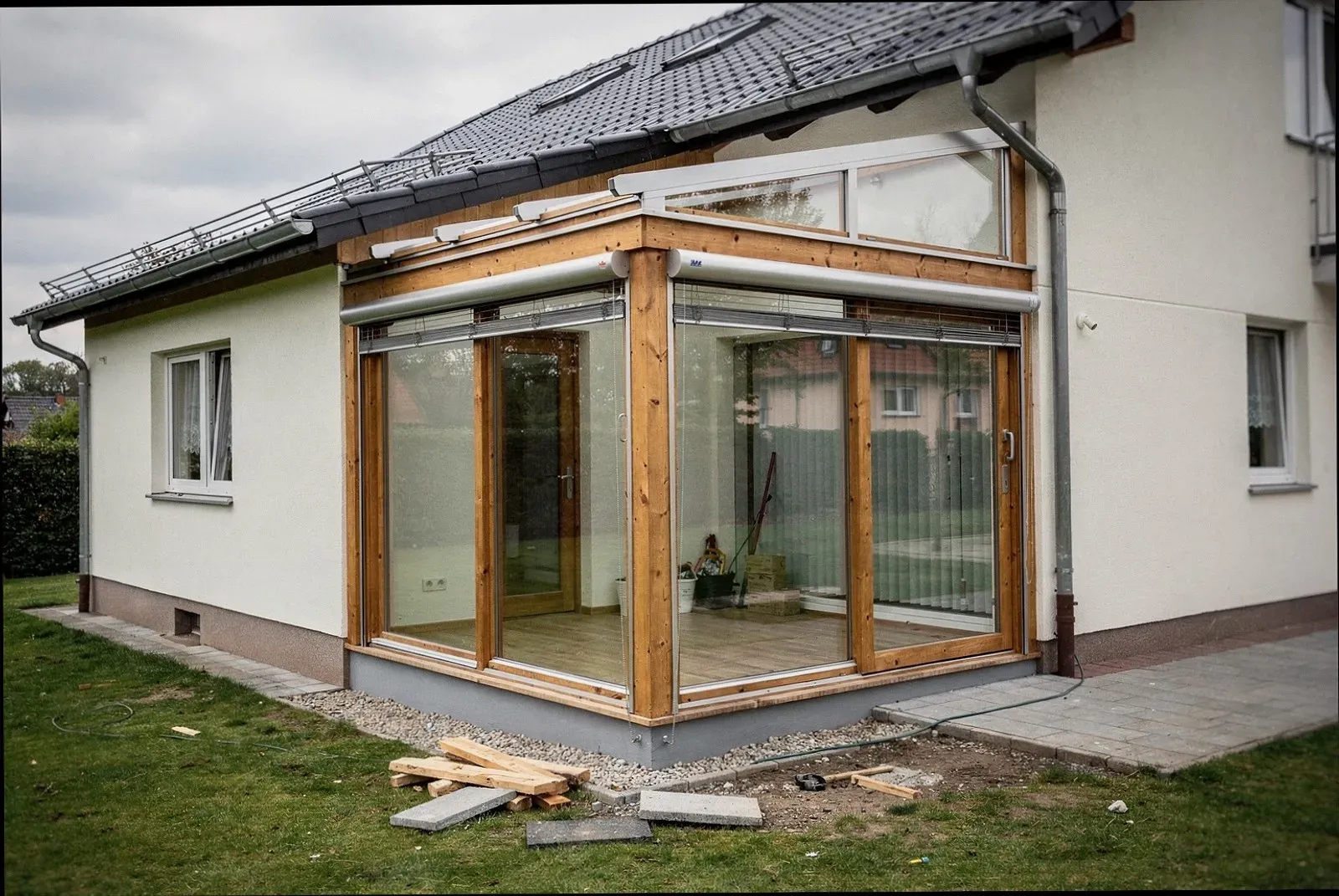 Verglaster Anbau an einem Wohnhaus – Beispielbild für Bohmte
